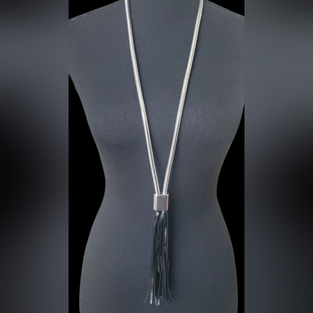 Boho Tassel Statement Necklace - image 4